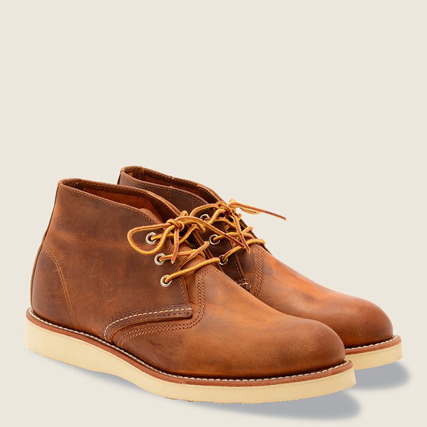 Red Wing Heritage Ayakkabı Erkek - Work - Chukkar Rough & Tough Deri - Kahverengi - 39AJGBFCX